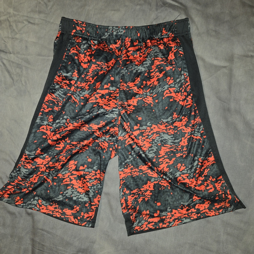 Russell Athletic Kids Black and Red Graphic Shorts
